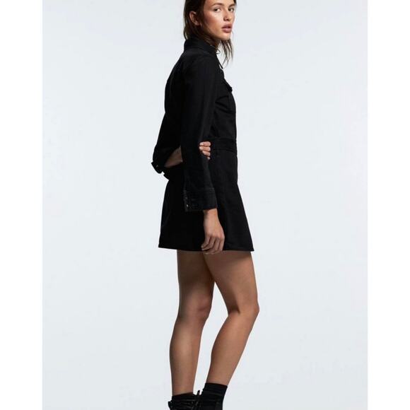 Black Denim Mini Dress - Picture 3 of 16